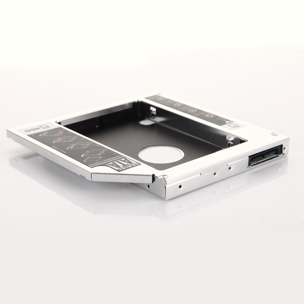 12.7mm 2nd HDD SSD Hard Drive Optical bay Caddy Frame Adapter for DELL Inspiron 15R SE 5520 7520 N5010 N5110 M5010