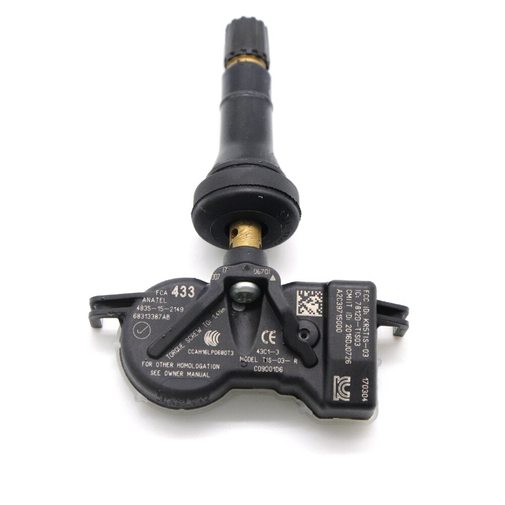 Xuan TPMS Tire Pressure Sensor 68313387AB for Chrysler Pacifica 200 Dodge Durango Dart Jeep Grand Cherokee Renegade Fiat 433Mhz