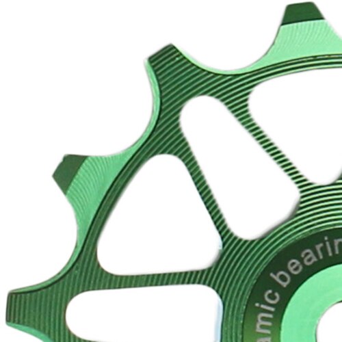 12T 14T 16T 18T Rennrad Keramik Rolle 11v 12v Schaltwerk Jockey Räder für Shimano Sram GX XX1 Adler X-synchronisieren Keramik Geschwindigkeit MTB führen: Grün / 14T