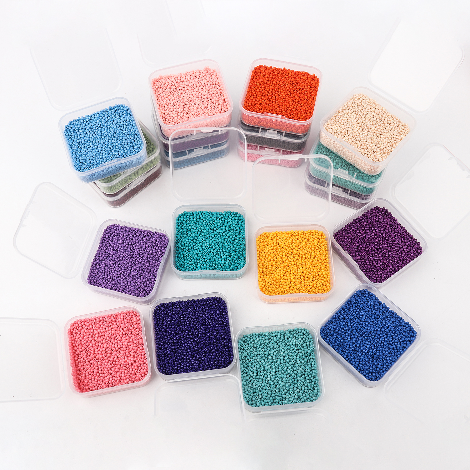 2mm Tsjechische Glas Rocailles Boxed Kralen Accessoires Voor Sieraden Maken Handgemaakte Armband Ketting Materiaal Leverancier 4000 stks/doos