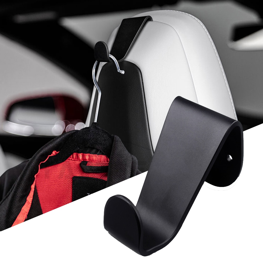 1 stücke Multifunktions Auto Sitz Haken Aufhänger Kopfstütze KleiderbüGel Kleidung Anzüge Halfter Innen Zubehör für Tesla Modell S Modell X