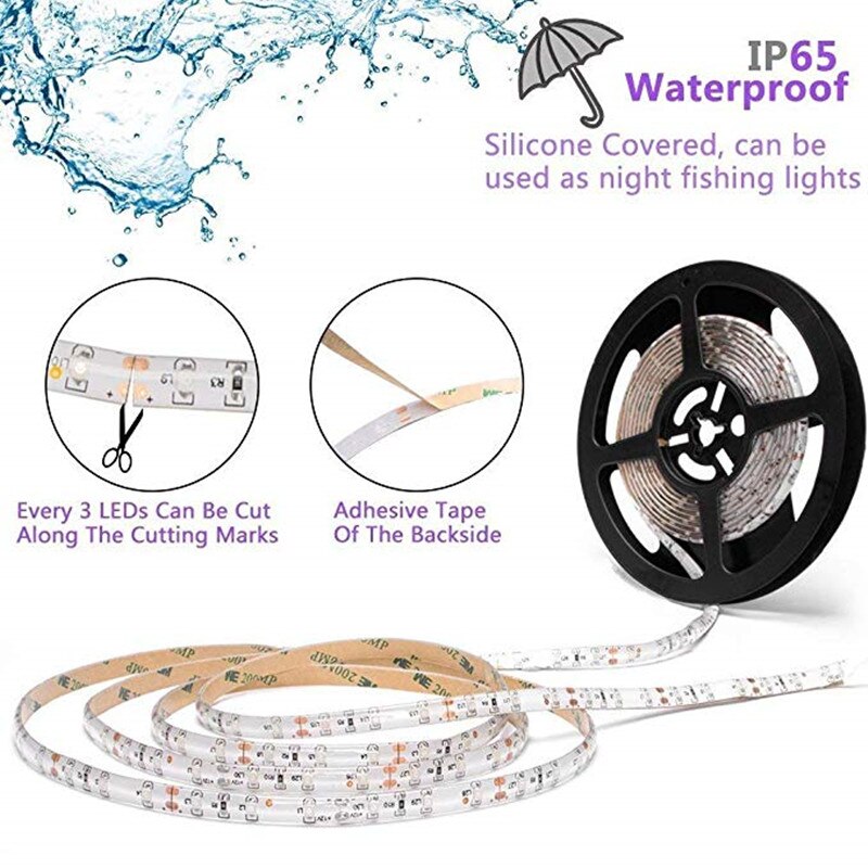 5m led grow light strip fuld spektrum uv lamper til planter vandtæt phyto lampe rød bluetape til drivhus grow telt hydroponic