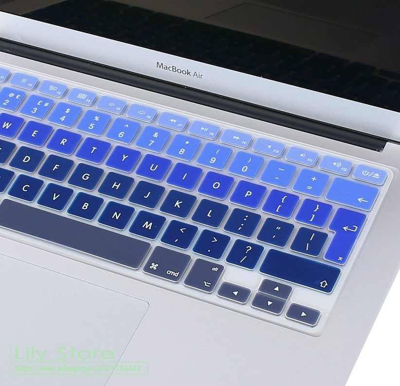 Voor Apple Macbook Air Pro Retina 13 "15" 17 "Europese Toetsenbord Eu/Uk engels Siliconen Keyboard Skin Cover Shield