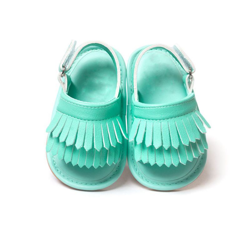 Sandalias informales con flecos de Pu para niña, de verano, de 0 a 18M