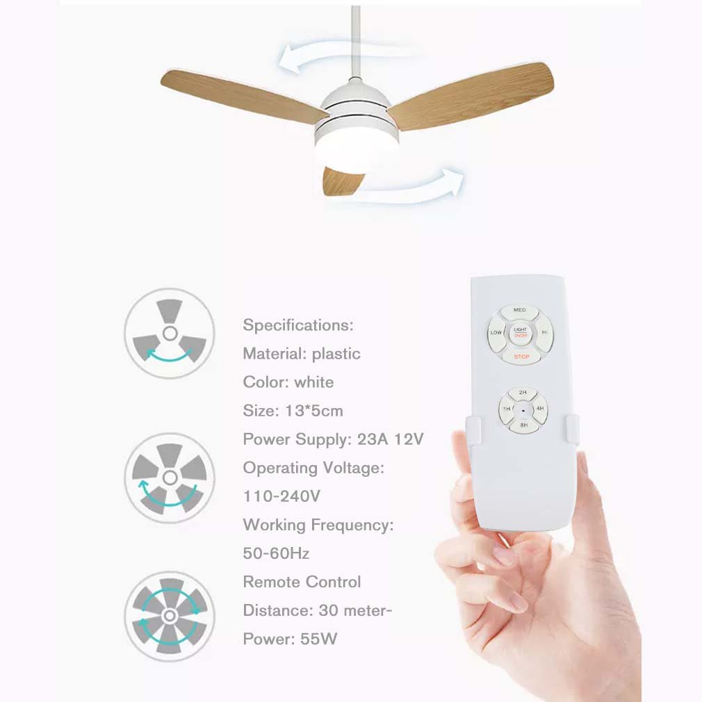 Universal Ceiling Fan Lamp Remote Control Kit 110-240V Timing Wireless Control Switch Adjusted Wind Speed Transmitter Receiver