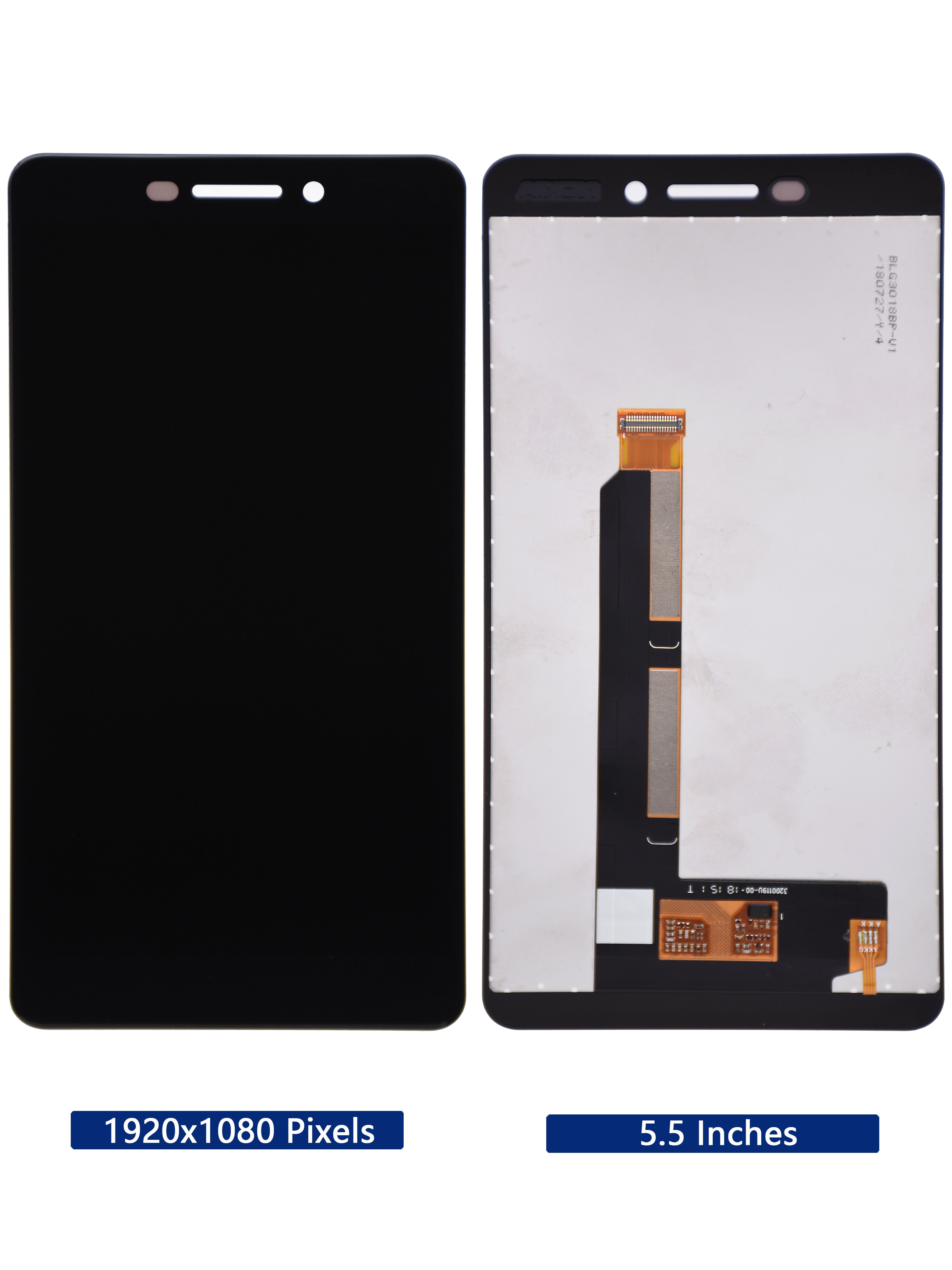 5.5 &quot;für Nokia 6,1 LCD Anzeige Touchscreen Digitizer Montage Ersatz Für Nokia 6,1 TA-1043 TA-1045 TA-1050 TA-1054 TA-1068