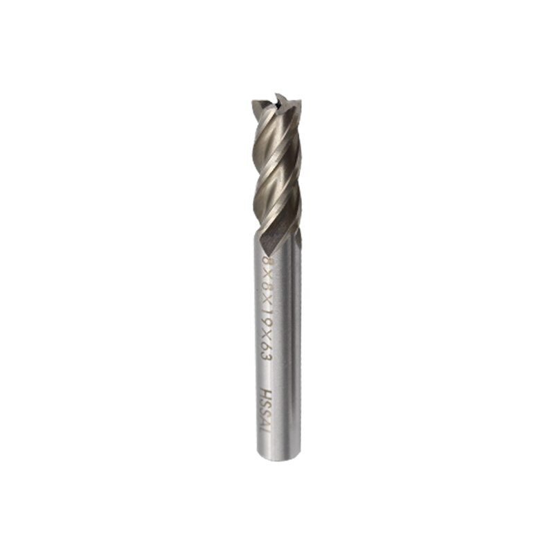 1 pièce HSS CNC queue droite 4 cannelures fraise fraise fraise outil de travail des métaux 2/3/4/6/8/10/12/14mm pour fraiseuse