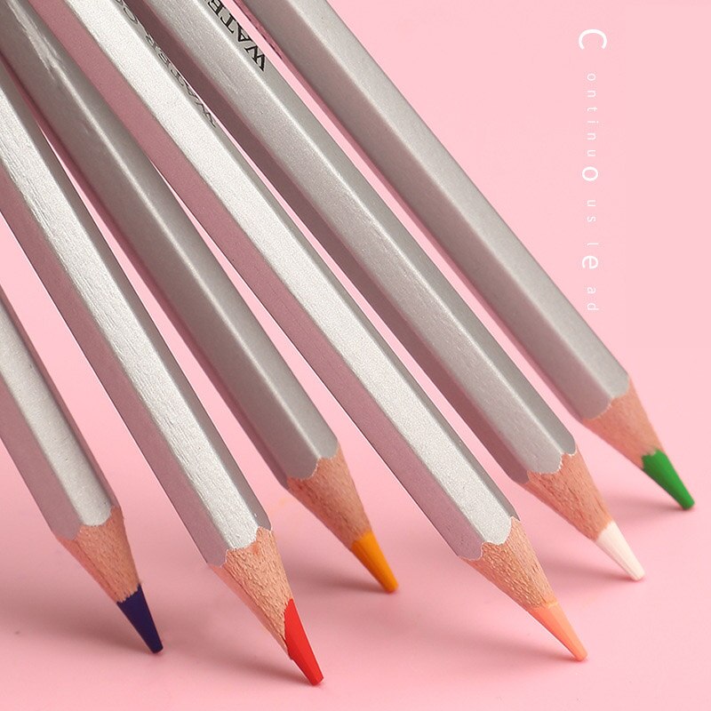 Crayon de couleur soluble dans l'eau 24 36 48 72 couleurs, stylo aquarelle pour croquis, fournitures d'art pour enfants, ensemble de peinture