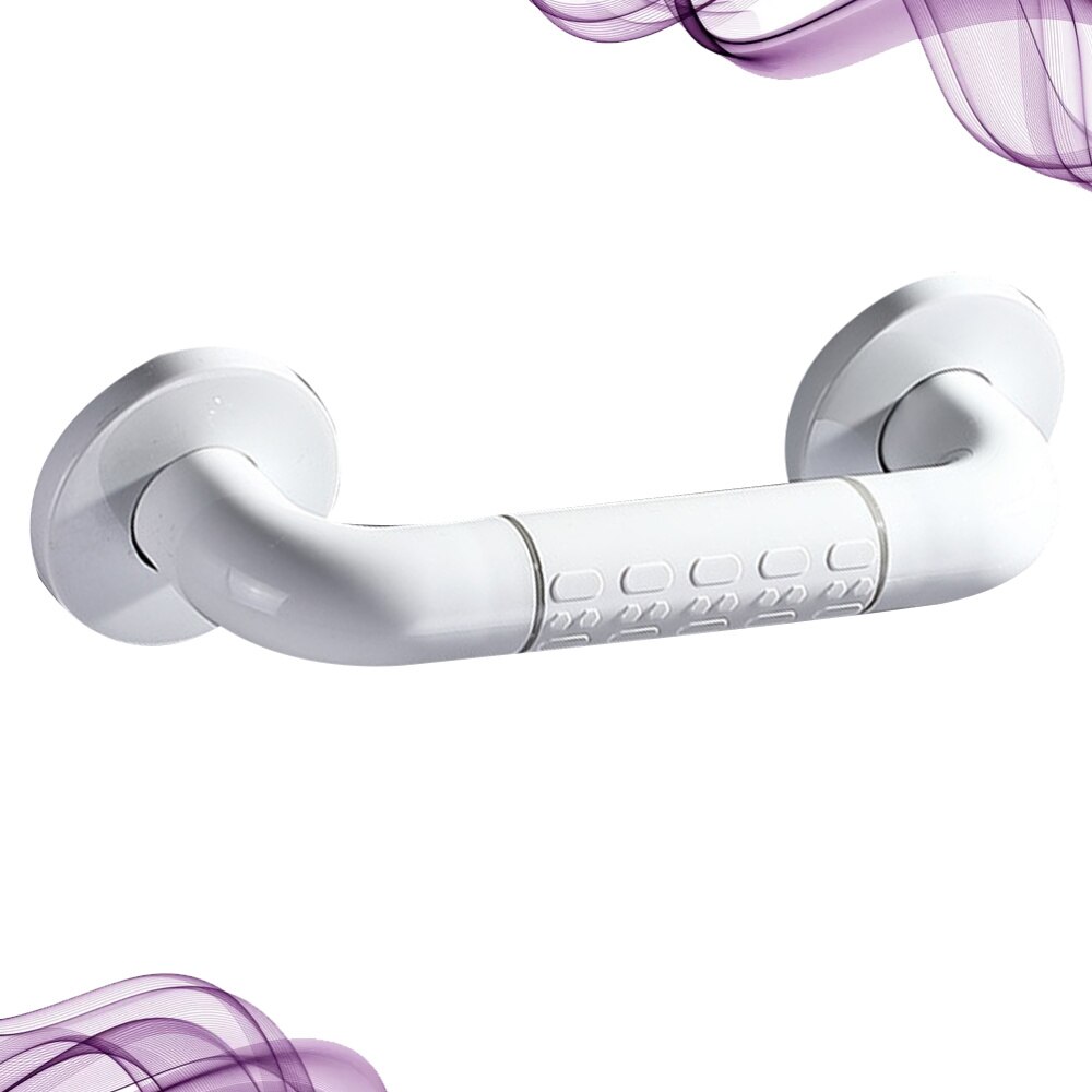 1 Set Van Abs Oude Mensen Veiligheid Ouderen Veiligheid Armsteun Antislip Uitgeschakeld Veiligheid Armsteun Voor Badkamer (Wit 30Cm, met 8 Self-Tap