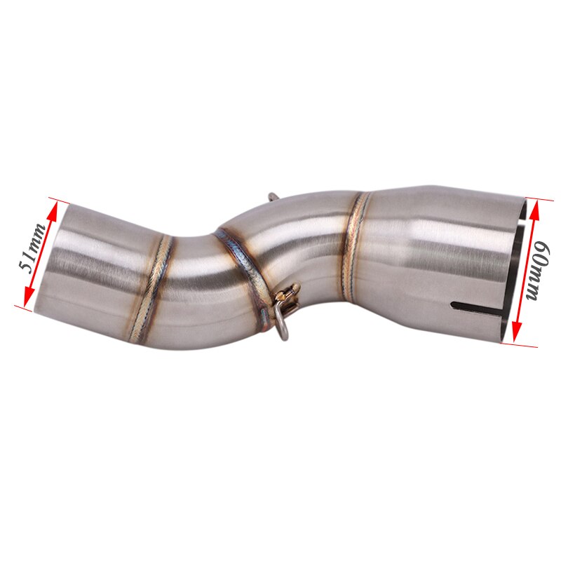 Slip Op Voor Honda CBR1000RR Motorfiets Uitlaat Escape Modifed Motor 60 Mm Midden Buis Contaction Link Pijp