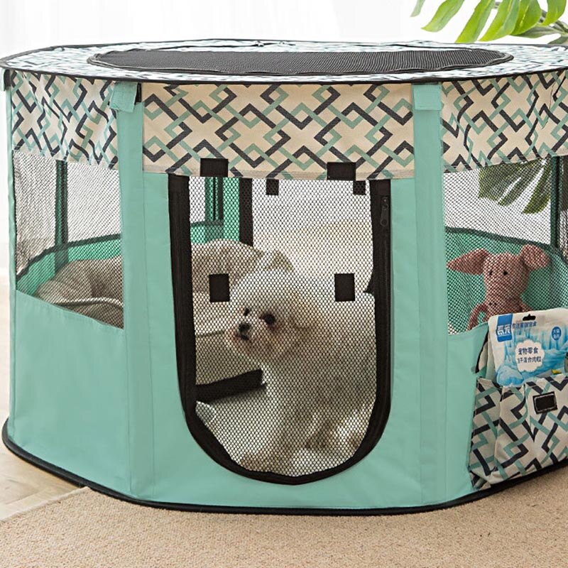 Portable collapsible dog cage, cat house, pet cage, puppy fence, small kennel, breathable tent, car kennel, outdoor large dog ho