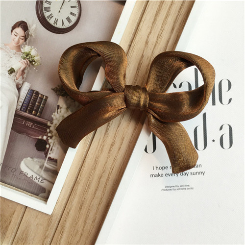 EnkeliBB de 10*7cm pasadores de pelo para bebés y niñas de con moño Clips para el pelo para niñas de estilo dulce para niños todos los accesorios: Brown