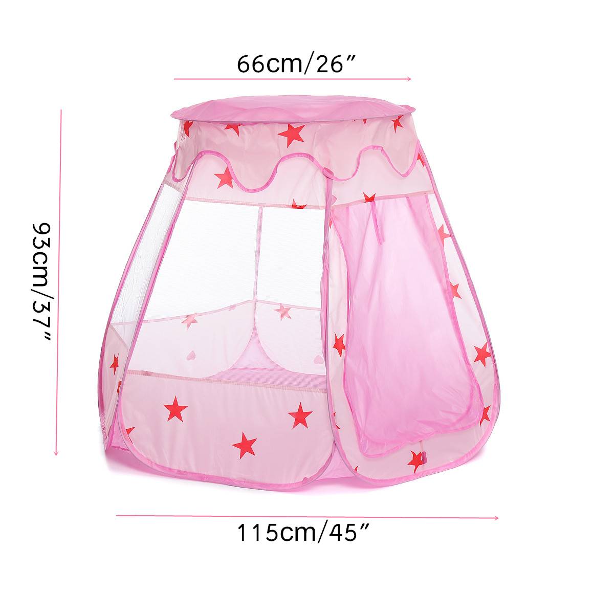 Dzieci księżniczka bawić się namiot składany wyskakujące okienko kulki Dom dla dzieci wewnątrz i na zewnątrz (kulki nie są wliczone)