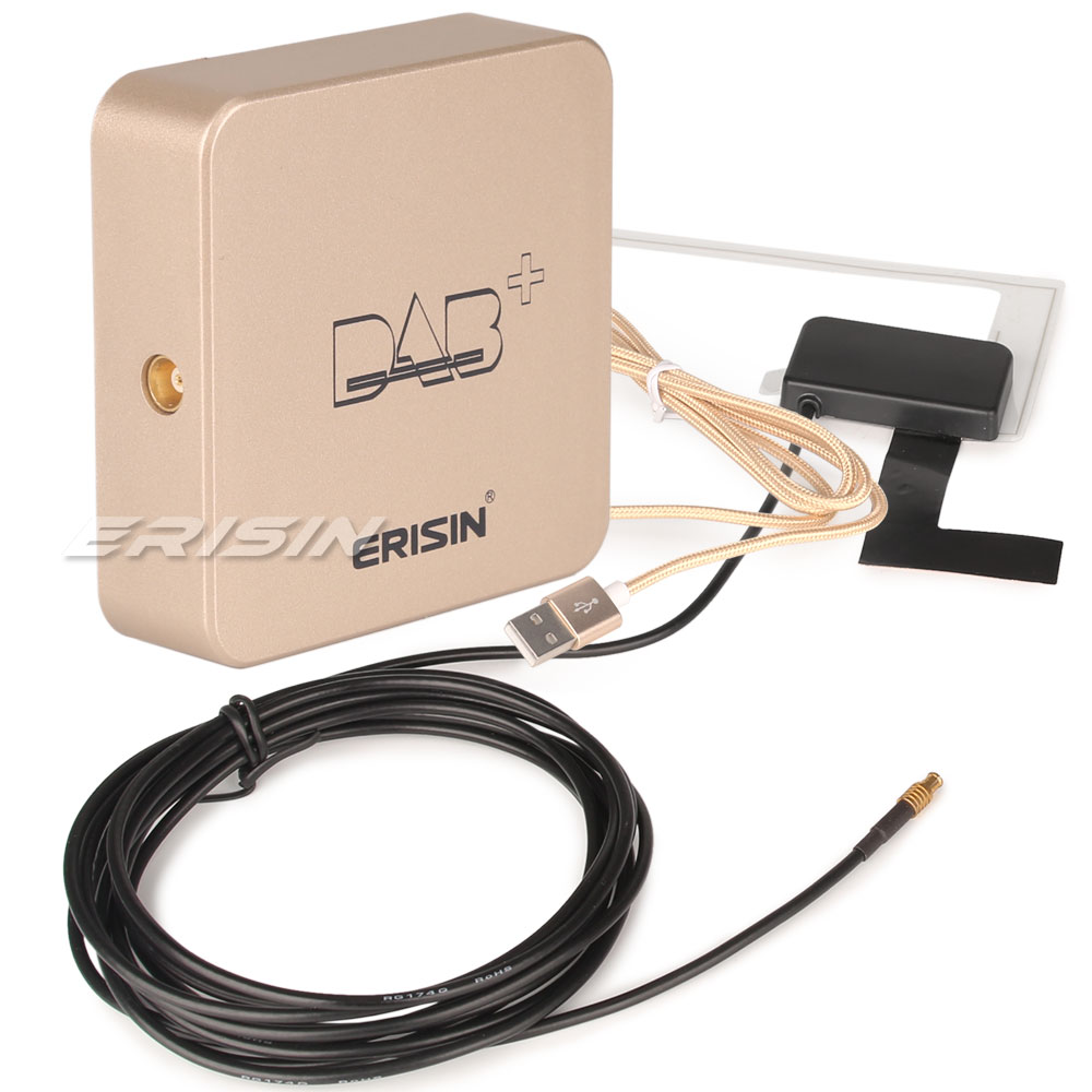 364 External Amplified Antenna Aerial Digital Radio DAB+ Box for Android 8.1/9.0/10.0 Car Radio Player