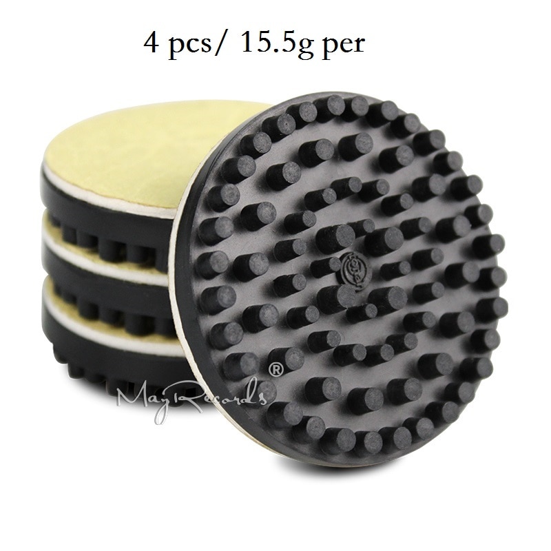 4PCS Rubber Vibration Bumper Non-Skid Sound Dampening Pads For Vinyl Record Player Vibration Absorption Isolation Pads