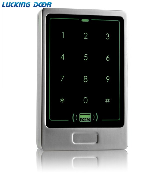 RFID Standalone Touch Metal Access Control 125KHz ID Waterproof Cover For Door Access Control System 8000 user: access control