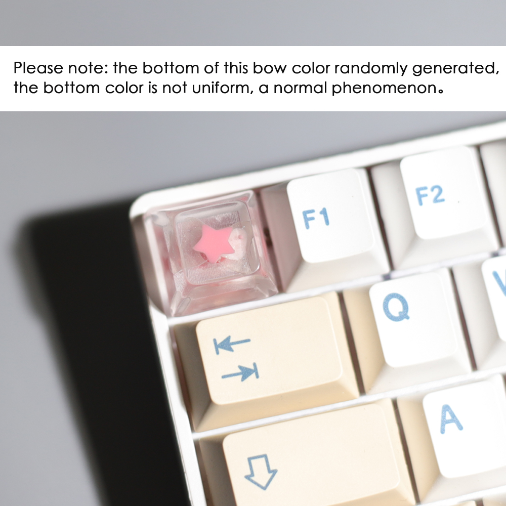 keycaps Voor mechanisch toetsenbord Game Backlit Keycap meisje schattig cadeau ESC Key Transparante cartoon persoonlijkheid Keycap Cherry MX Axis: Bronze