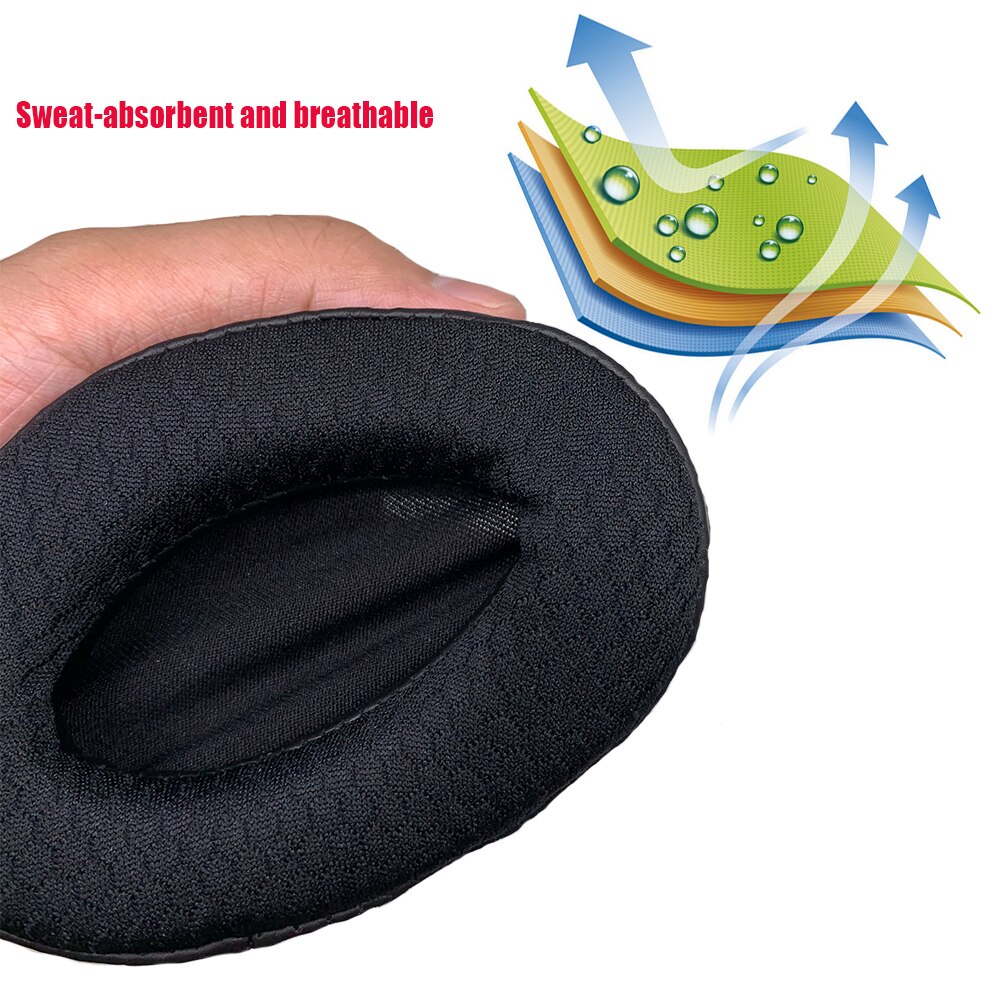 KQTFT-almohadillas de repuesto de terciopelo para auriculares, piezas de almohadillas para Superlux HD681EVO HD668B HD681 HD681B HD662, cubierta para almohadillas
