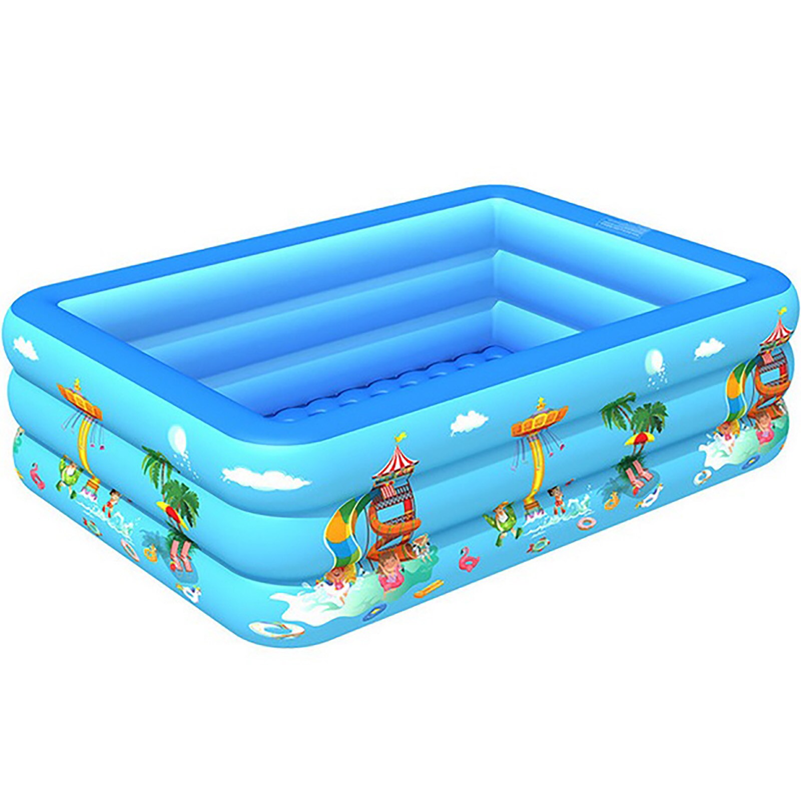 130Cm Opblaasbare Zwembad Zomer Pvc Outdoor Drie Lagen Familie Tuin Water Spelen Zwembad Voor Kinderen Jongens Meisjes spelen # Gm: Default Title