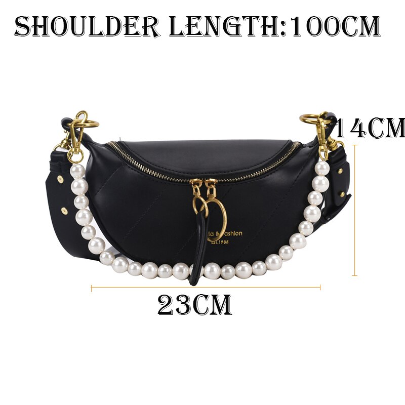 Pearl Mini Pu Lederen Crossbody Tassen Voor Vrouwen Zomer Schouder Handtassen Vrouwelijke Reizen Branded Trending Handtas