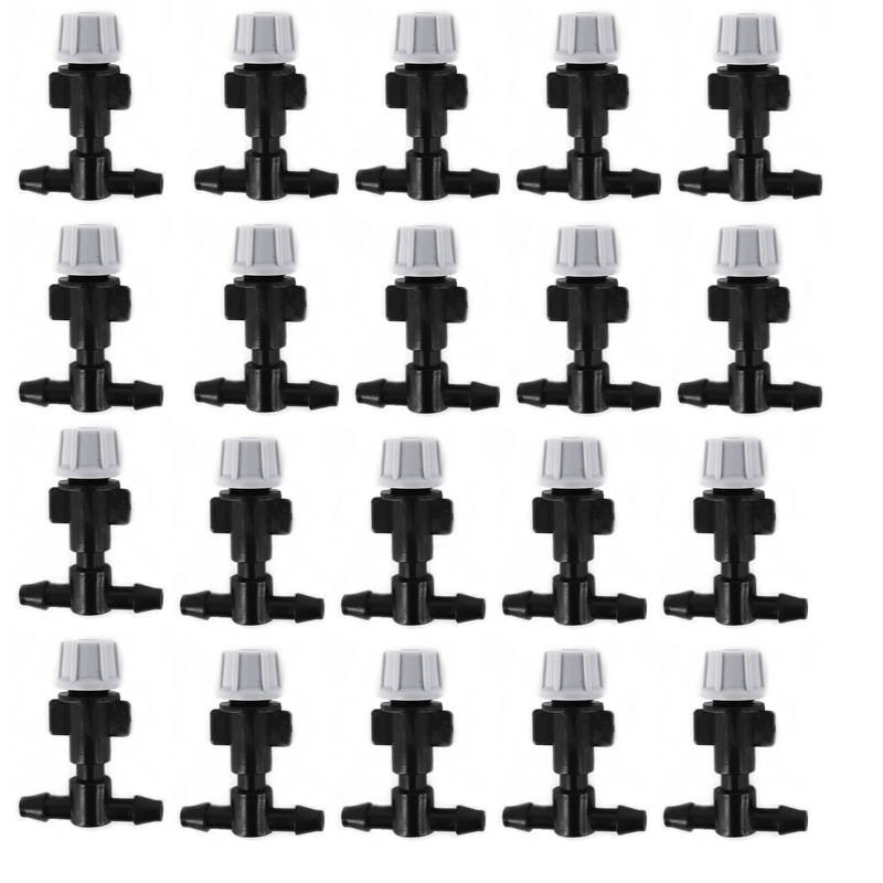 10/20Pc Plastic Watering Irrigation Outdoor Misting Nozzles Sprinkler Head Atomizer For Garden Drip Irrigation System: 20Pcs