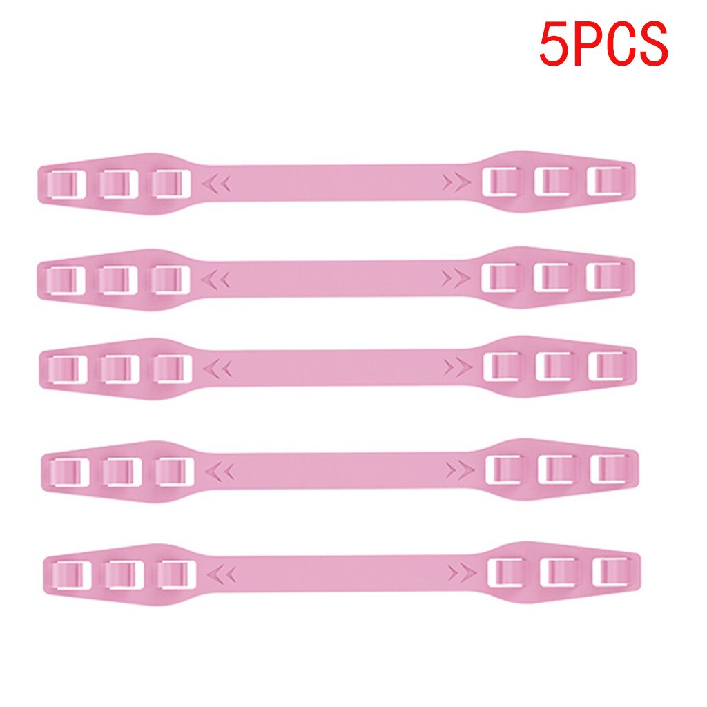 25# 10 stuks derde versnelling verstelbare antislip masker oorgrepen verlenghaak unisex masker verlengriem verlenggesp masker: K