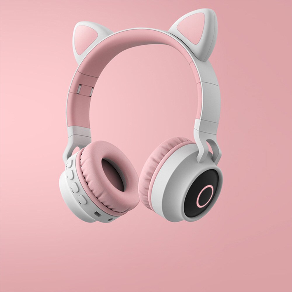 Arikasen lossless player bluetooth headphones LED FM Radio with microphone wireless stereo headset music for phones mp3 sports: D