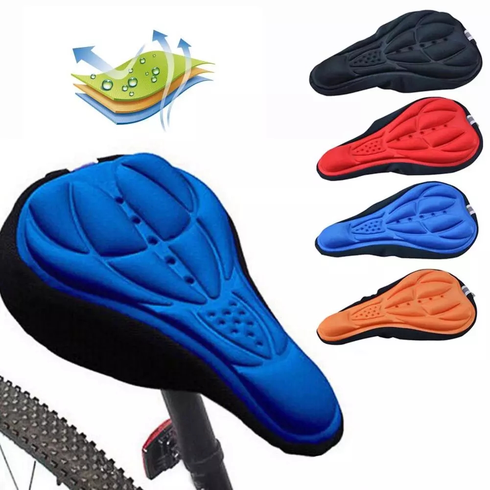 3D Fietszadel Seat Soft Bike Seat Cover Comfortabele Foam Zitkussen Fietsen Zadel Voor Fiets Accessoires