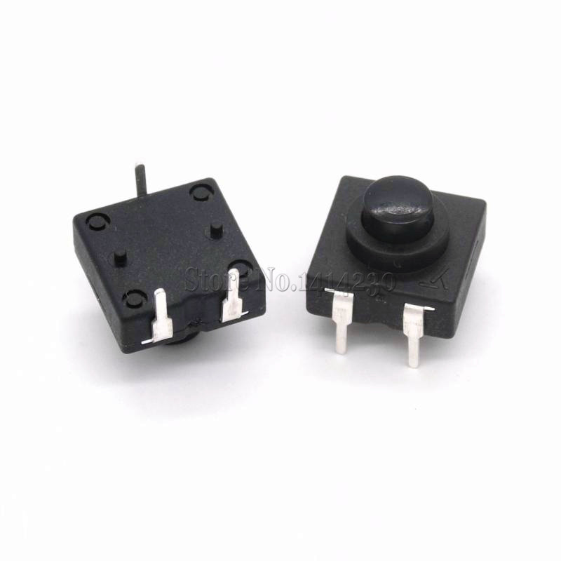 10 Uds. Interruptor de linterna LED Vertical de doble fila 3 pines encendido-apagado 12*12 ultrafino 213BS