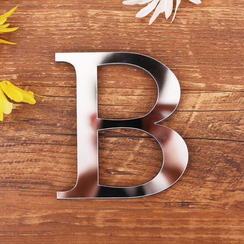 Muur Poster Thuis Decoratie Engels Letters Raamdecoratie Decoratieve Alfabet 3D Spiegel Muurstickers Deur Stickers Leuke