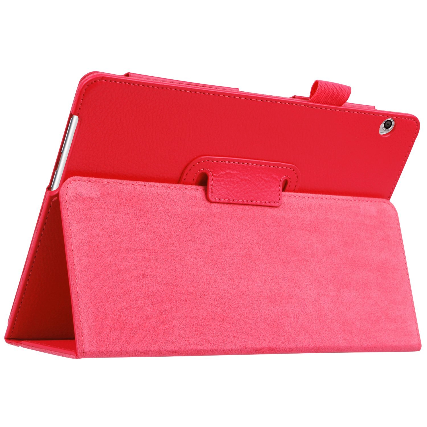 Flip Case for Huawei T3 10 Cover MediaPad T3 9.6 AGS-L09 AGS-L03 PU Leather Smart Stand Cover Honor Play Pad 2 9.6inch Case capa: T3 10 red