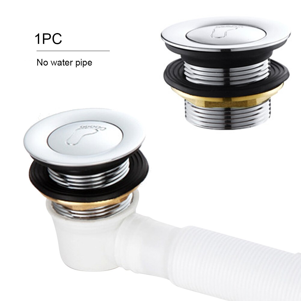 Koperlegering Universele Basin Sink Installeren Badkuip Drain Plug Afval Zeef-Up Badkamer Push Down Accessoire Dikker