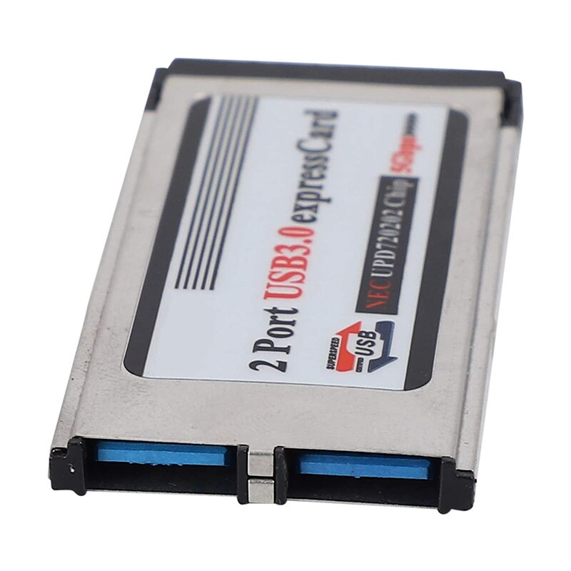 High-Speed Dual 2 Port USB 3.0 Express Card 34mm Slot Express Card PCMCIA Converter Adapter for Laptop Notebook