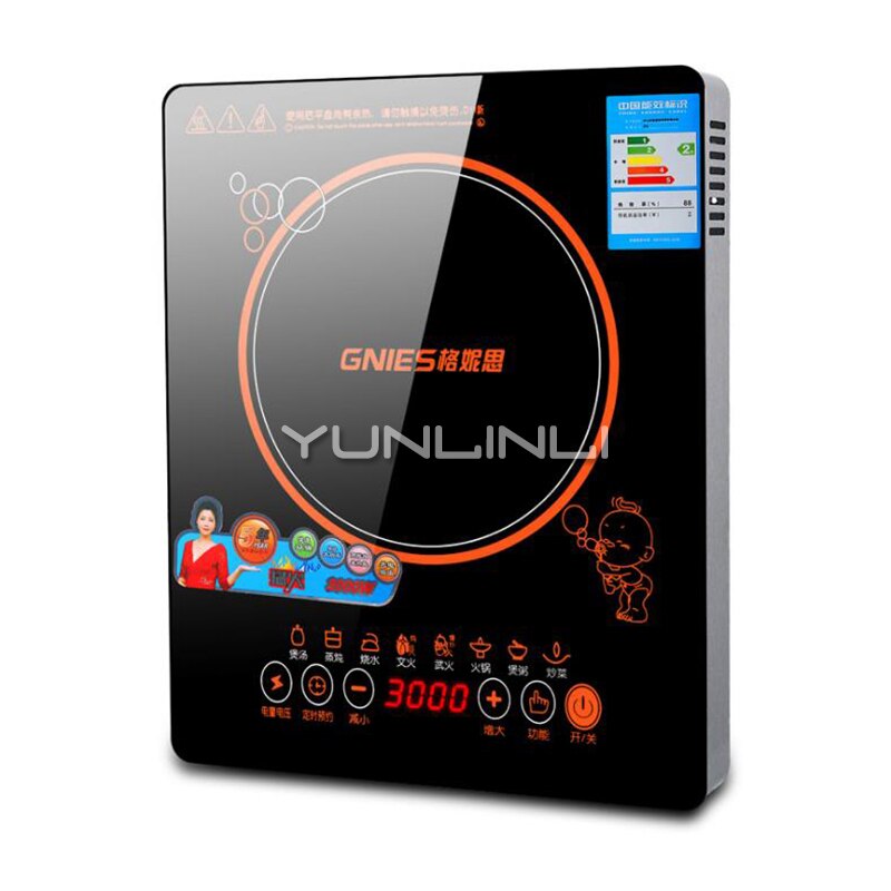 Household Induction Cooker Cooktop 3000W Household Electric Cooking Stove Intelligent Electromagnetic Cooking Machine