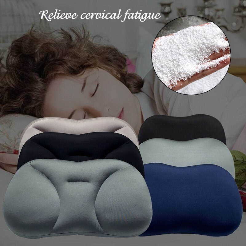 3d pescoço travesseiro ergonômico memória espuma travesseiro criativo sono profundo lavável viagem pescoço partícula travesseiro para sono almofada micro ar