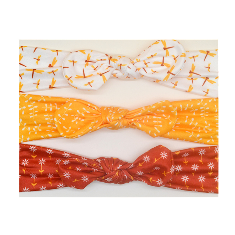 3pcs baby girl hoofdband voor pasgeboren baby's hair band elastiek accessoires Baby Meisjes Hoofdbanden Kinderen Tulband HairAccessorie: H-2