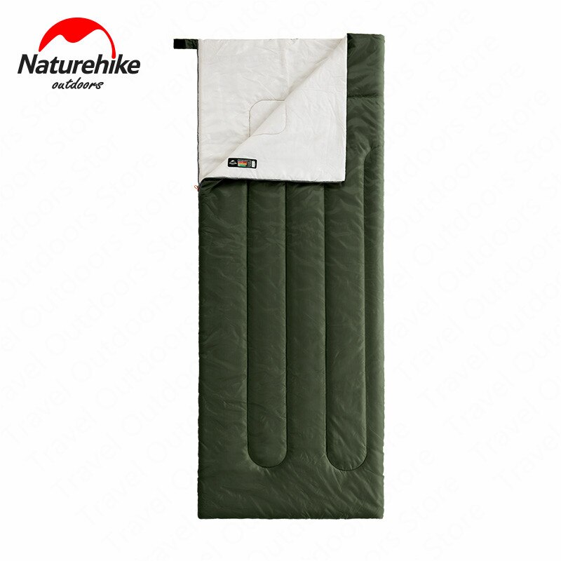 Naturehike Sleeping Bag Envelope Type 3 Seasons Single Person Waterproof Warm Cotton Sleeping Bag Outdoor Camping Travel