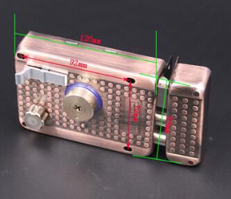 Door Lock Strong Deadbolt Home Security Universal Exterior Anti-theft Accessory Stainless Steel Multiple Insurance Smooth: Black & White