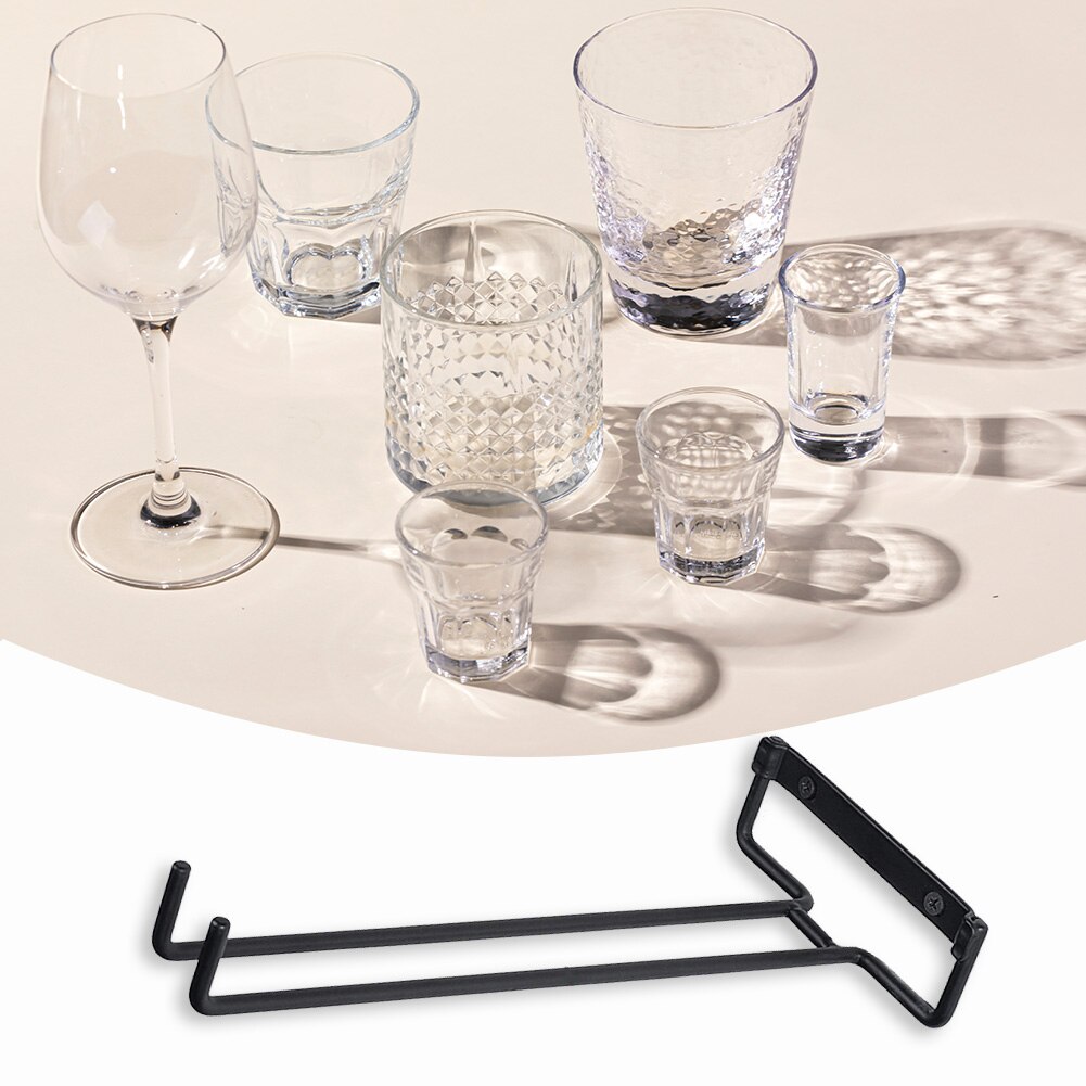 Gold Iron Silver useful 27/35/55cm Stainless Steel Wine Rack Glass Holder Hanging Bar Hanger Shelf