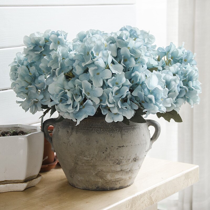 6 vork schotse hortensia kunstmatige bloem woondecoratie nep bloem horticultural plant bureau decoratie boeket