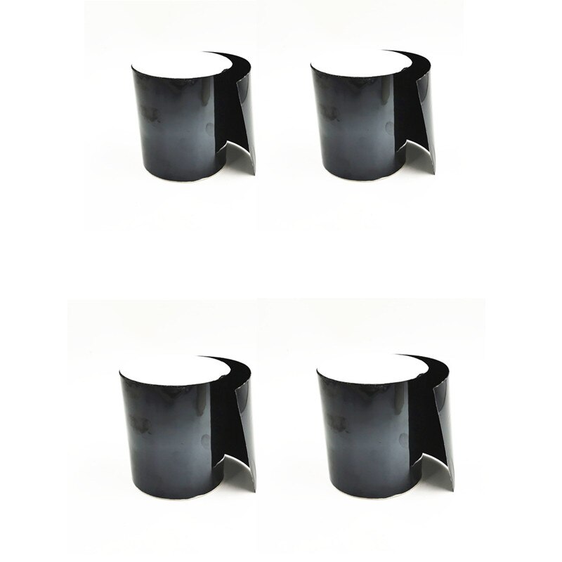 1.52M Super Strong Fiber Waterproof Stop Leaks Seal Repair Tape Performance Self Fiber Fix Tape Pipeline repair Tape: 4pcs Black
