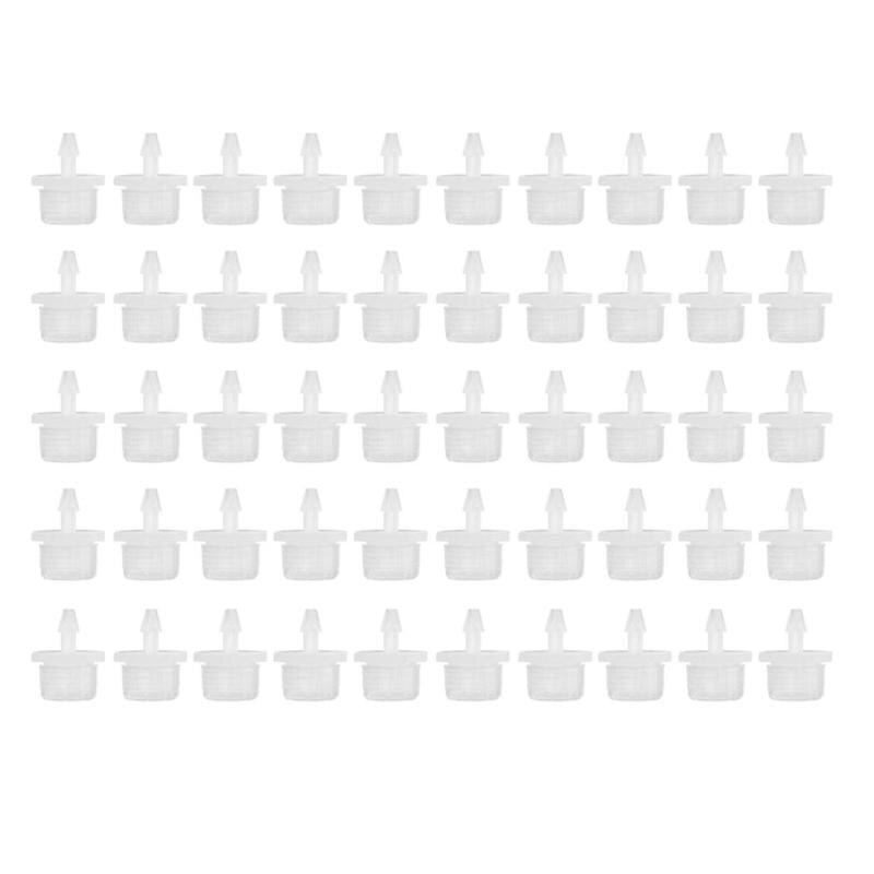 50Pcs/lot Adjustable Dripper Clear Micro Drip Irrigation Watering Drip Head Emitter Garden Supplies for 4/7mm Water Hose