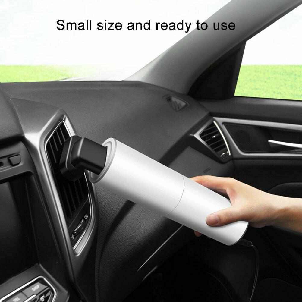 Handheld 12V Car Vacuum Cleaner Cylindrical Portable Auto Wet & Dry Use Effectively Removes Dust For Car Keyboards Sofas