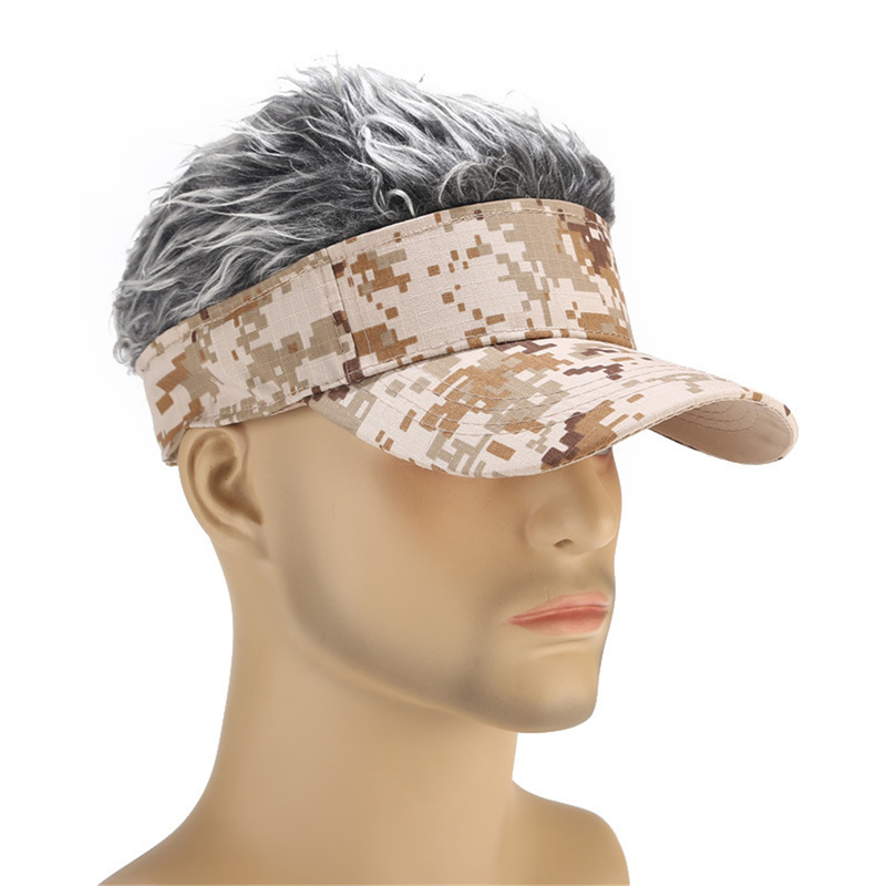 Helisopus mænds paryk camouflage baseball cap afslappet golf baseball cap justerbar snapback hatte hip hop hat til mænd