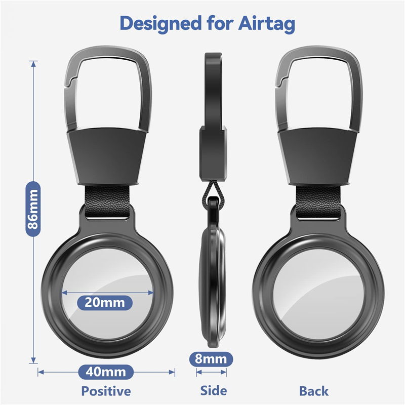 Metal Magnetic Adsorption Case for Apple Airtag Protective Cover Tracker Accessories Anti-scratch Sleeve Keychain For Air tags