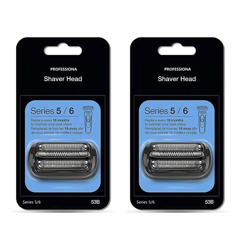 53B-serie 5/6 vervangende kop compatibel met Braun elektrisch scheerapparaat scheerapparaat 5018s, 5020s, 5031s, 5050cs, 6020s, 6072cc, zwart: Licht Groen