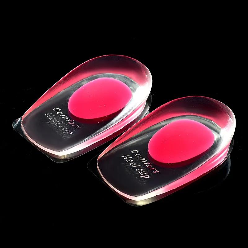 2025 1 paar Zachte Siliconen Gel Inlegzolen voor Hielspoor Pijn Voet Kussen Massager Zorg Half Binnenzool Schoen Pad Hoogte Toename: Default Title