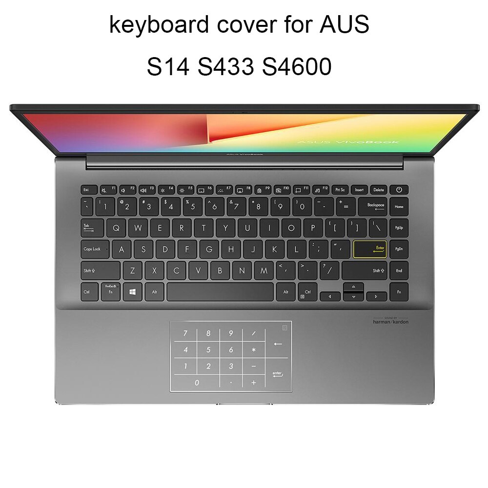 Keyboard Covers for ASUS Vivobook S14 S433 S4600 14 X413 F413 K413 TPU laptop keyboards dust cover soft silcone transparent: S433 TPU