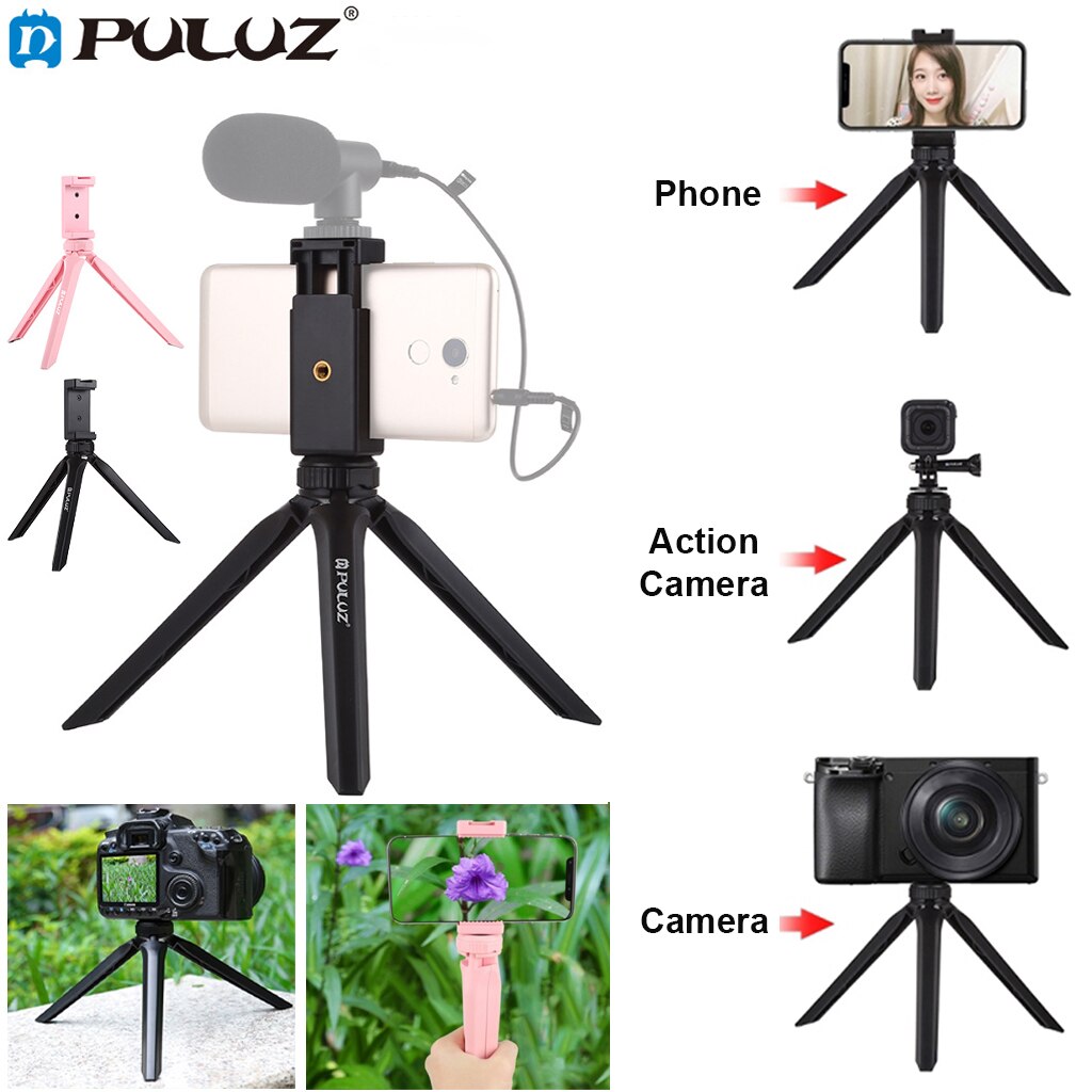 Camera Tripod Mount Phone Clip Holder for Selfie Video Recording Photography