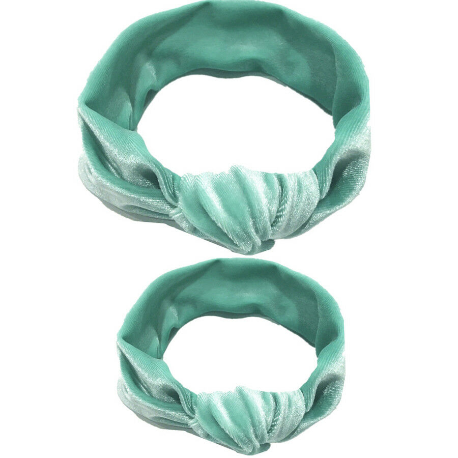 2 pièces mère & fille enfants bébé fille arc Turban bandeau accessoires de bandeau: B